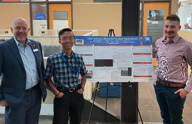 Two undergraduate engineering students share their research