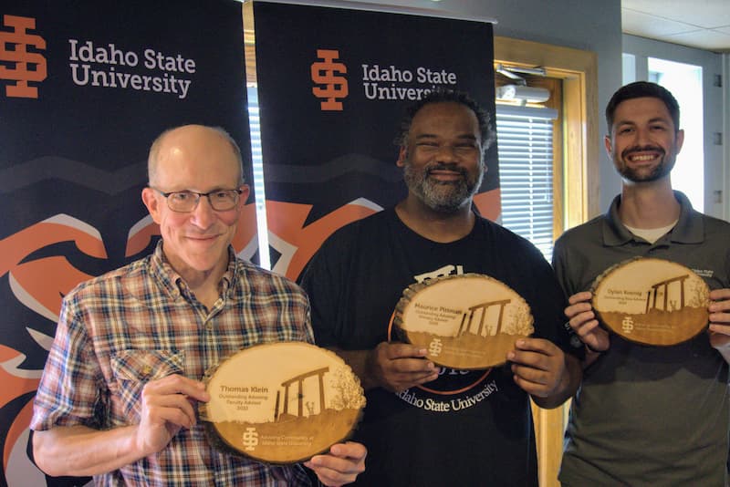 Award recipients standing together for a photo