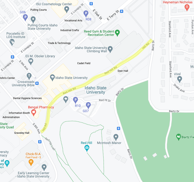 Map of the Red Hill Road Closure