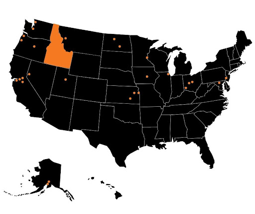 Map of Albion Center