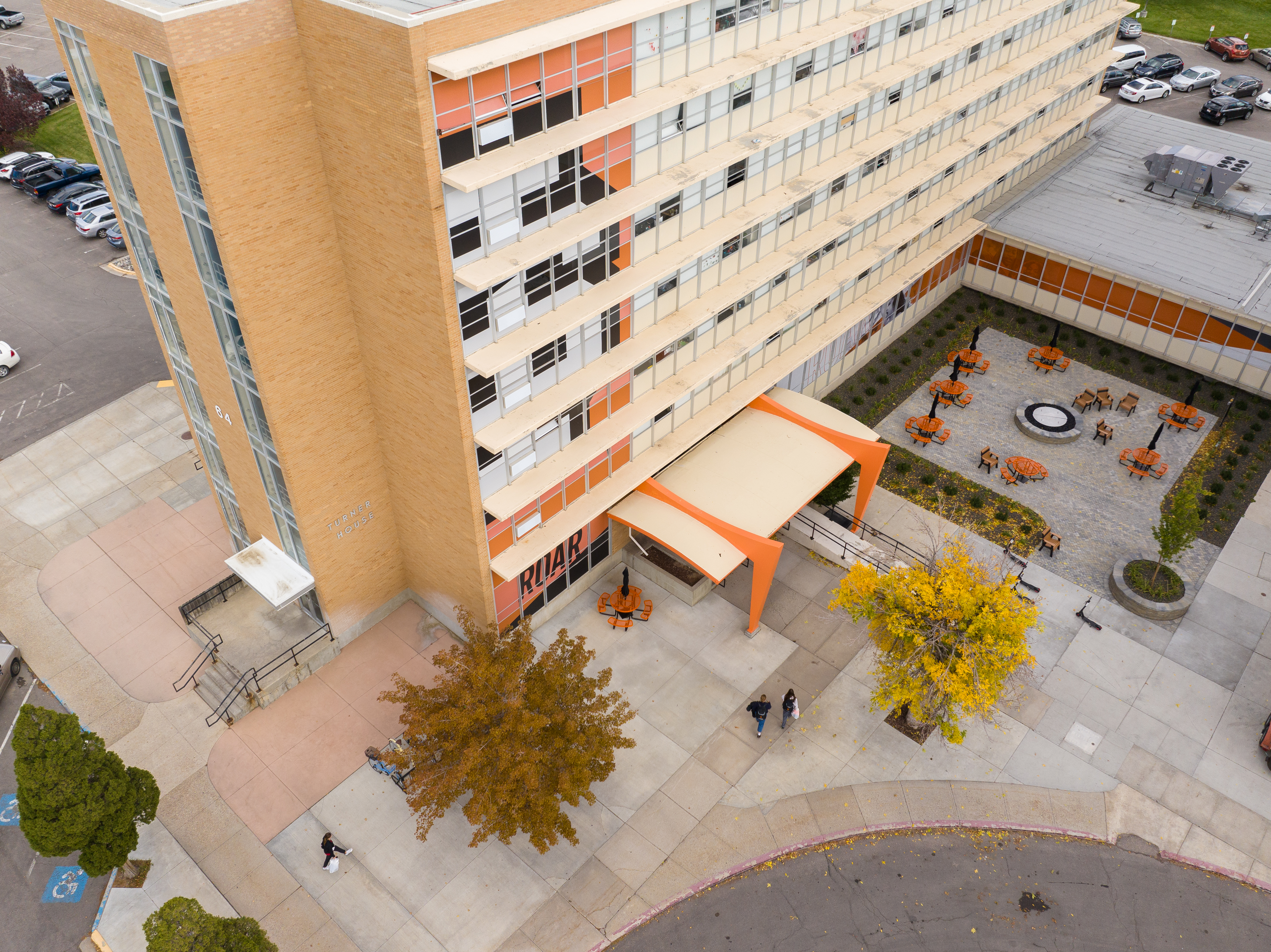 Aerial photo of Turner Hall and surrounding grounds