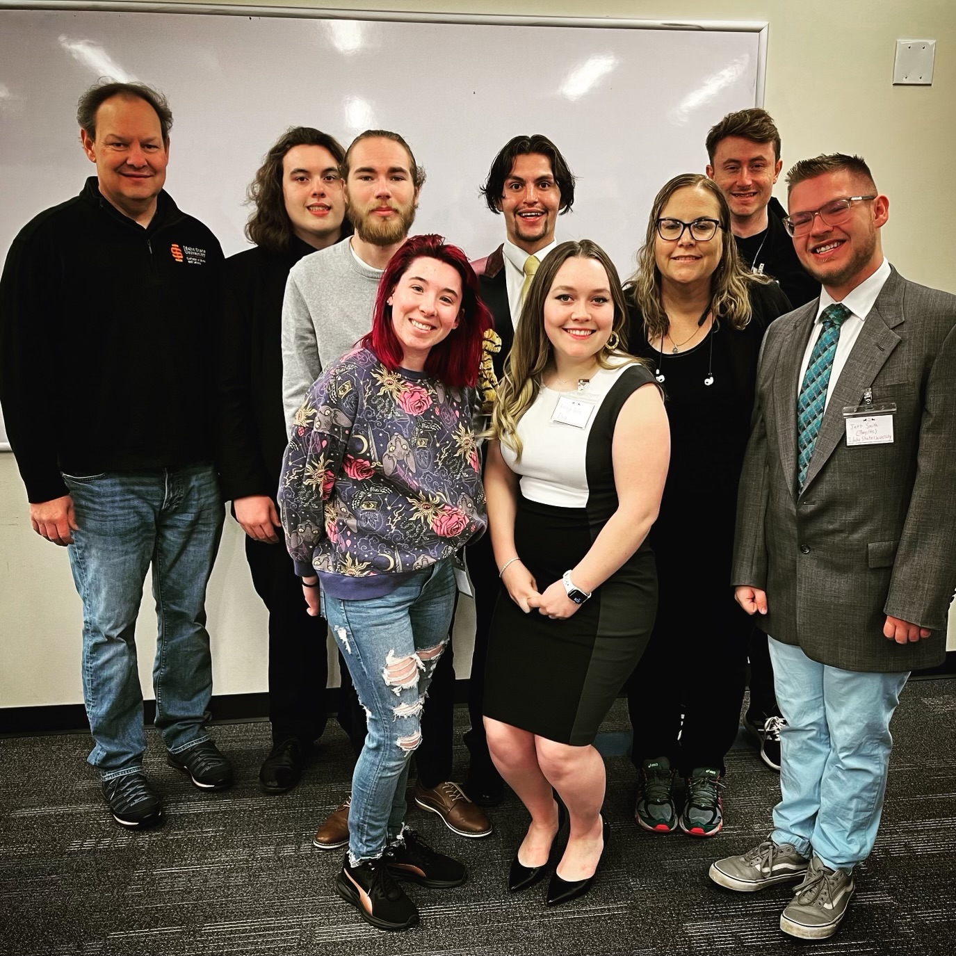 Group photo of ISU Debate team