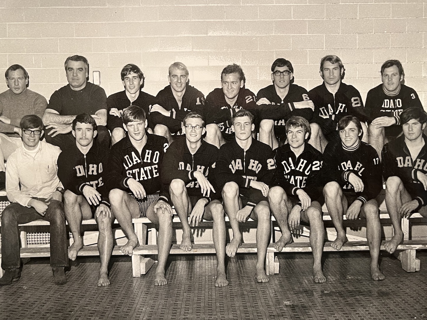 A group photo of male athletes