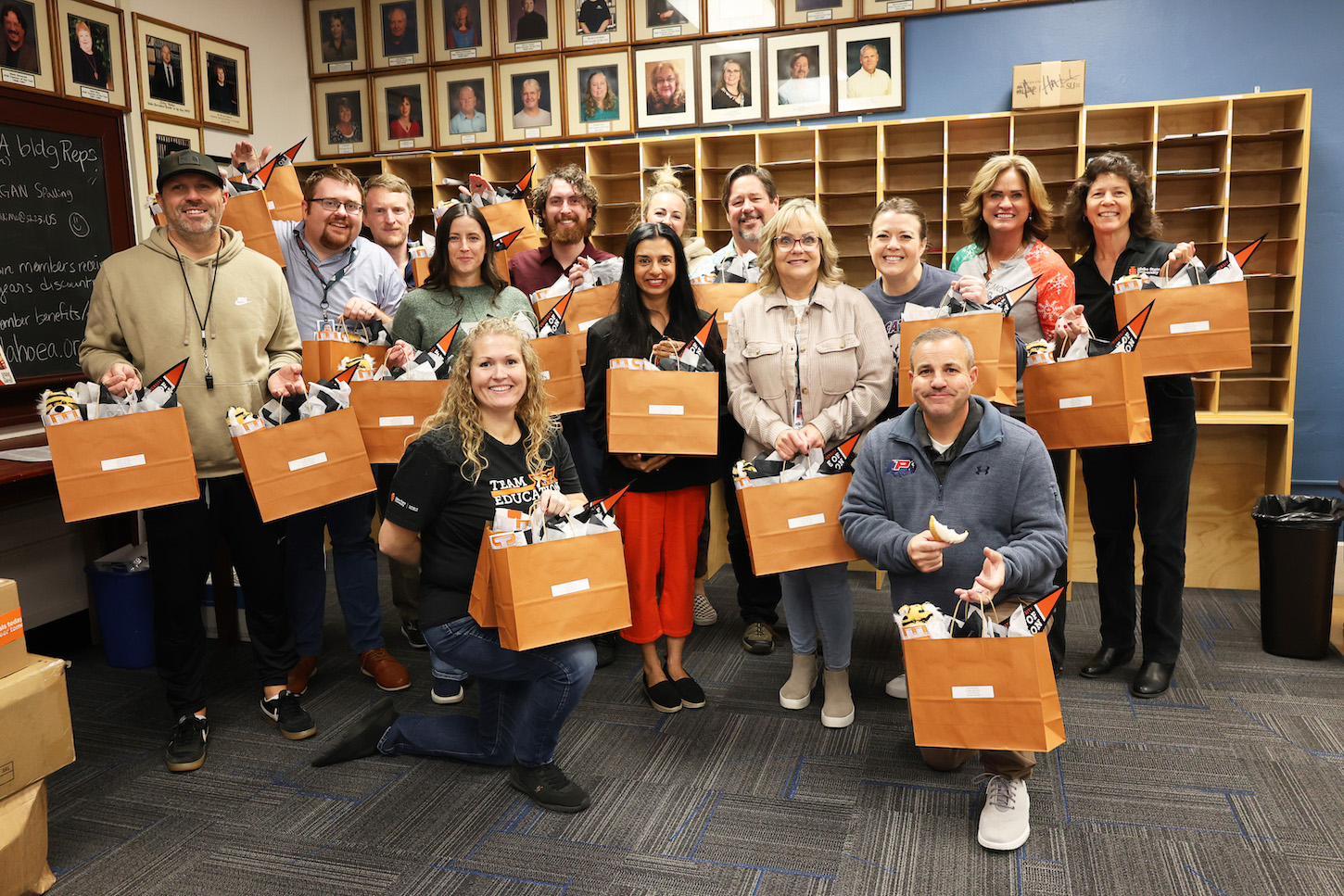 Group photos of educators