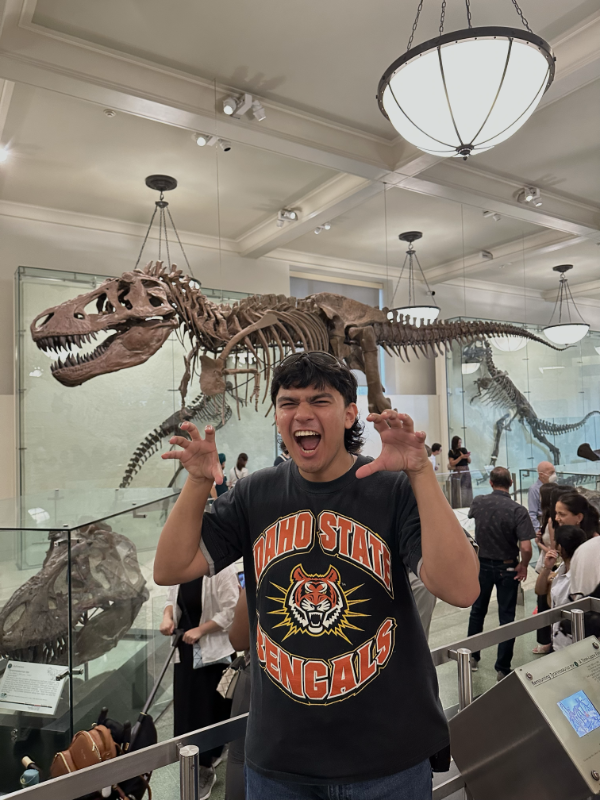 Elijah Escobedo at the Museum of Natural History