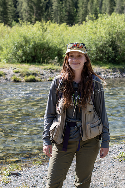 Nicole Rowse at field camp