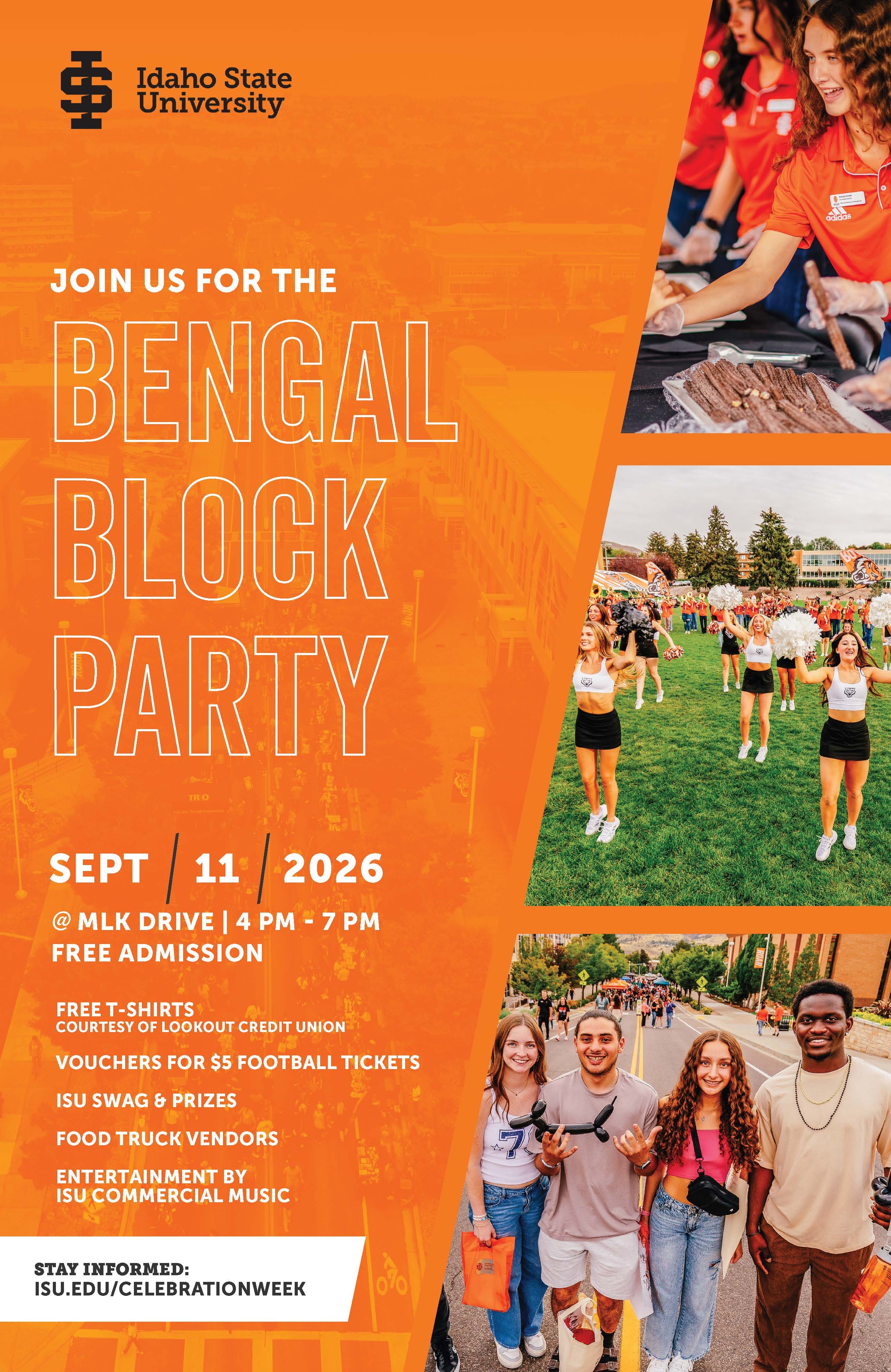 Join us for the Bengal Block Party September 11 2026 on MLK Drive