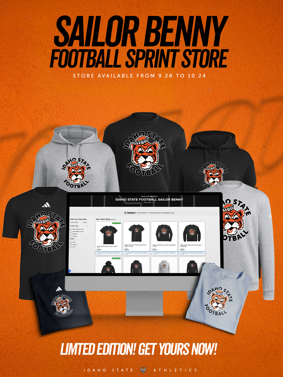 Sailor Benny Football Spring Store Available Through October 24
