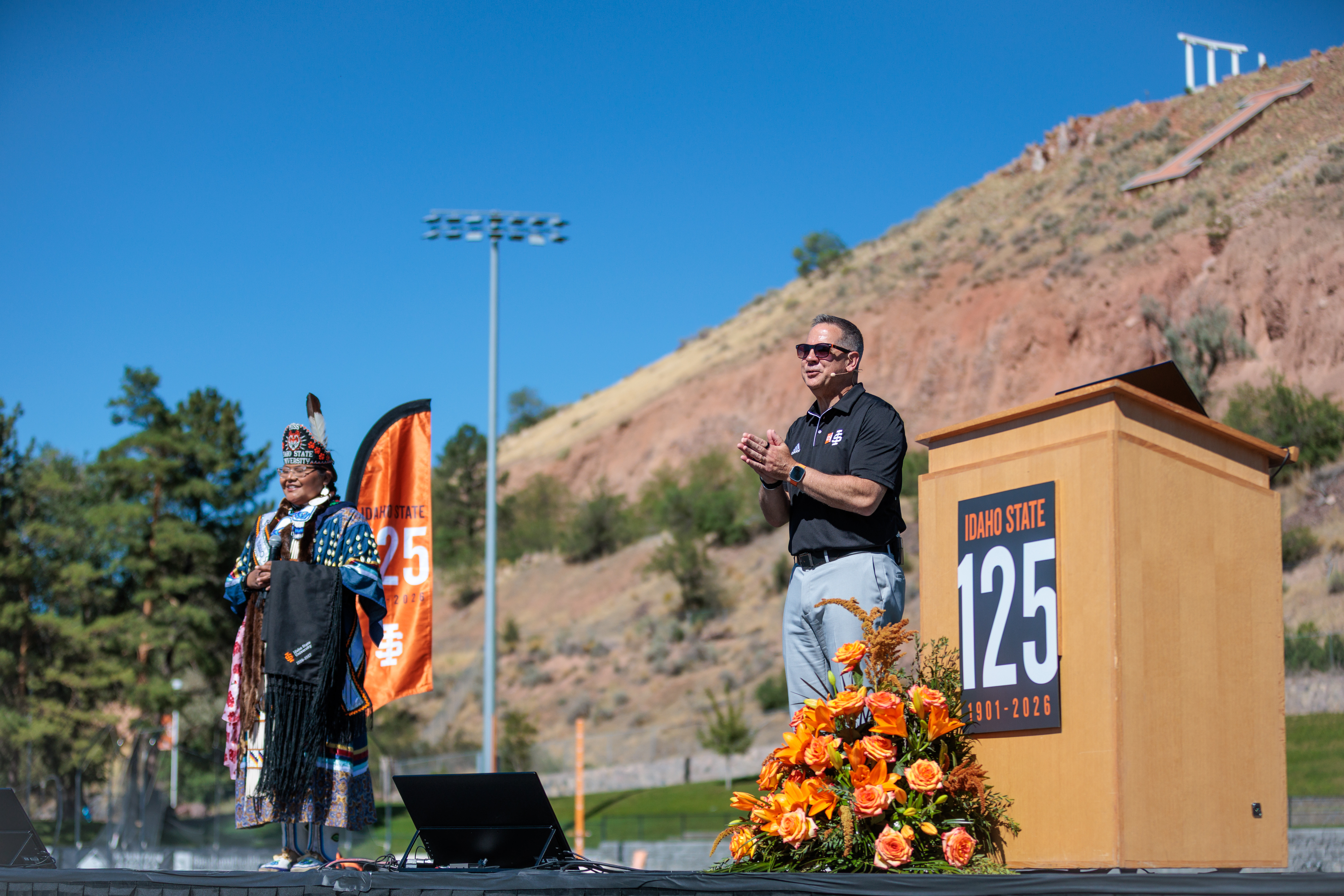 President Wagner on stage