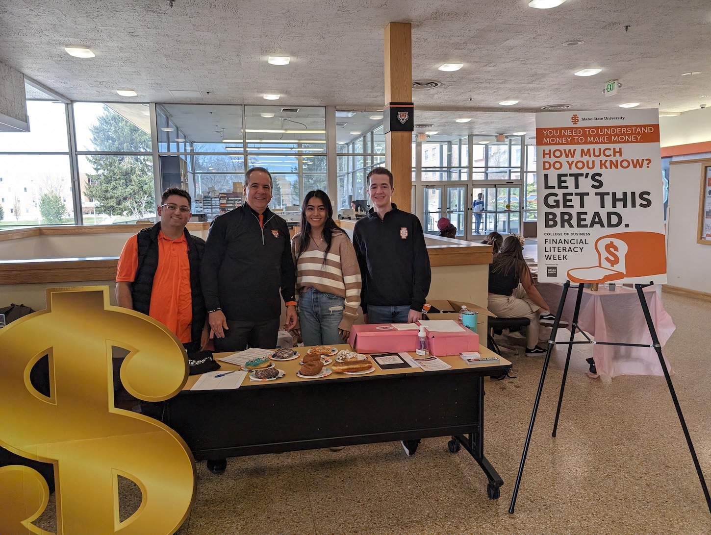 a group of students in the student union