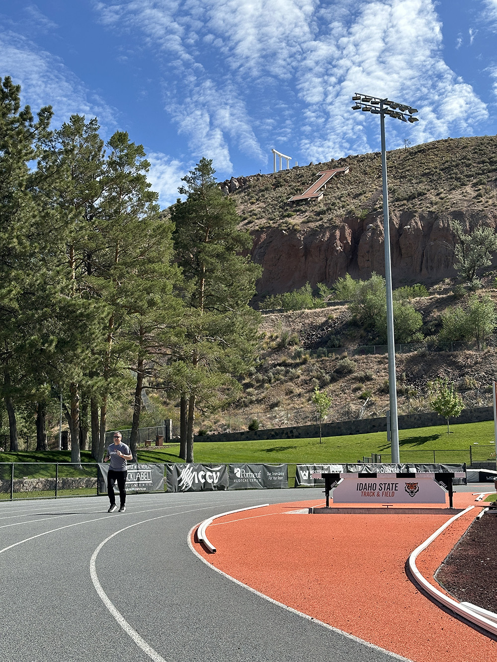 President Wagner at Davis Field