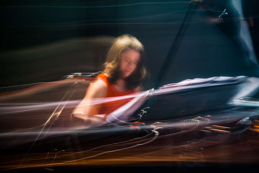 Photo of Cathlene Pineda playing piano