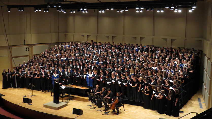 Photo fo choral invitational choir from 2016