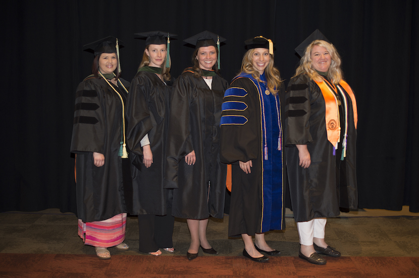 Photo of five ISU Meridian Student Excellence Honorees.