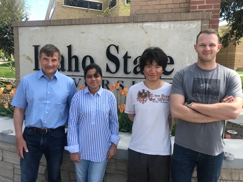 Photo of four researchers involved in project