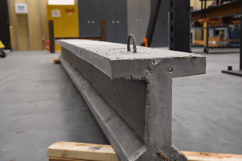 Photo of big concrete beam