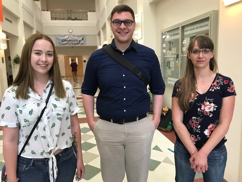 Photo of three INBRE researchers