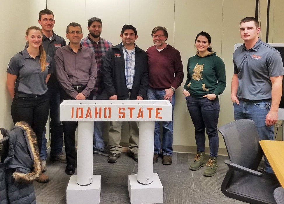 Engineering faculty and students with Idaho Transportation personnel