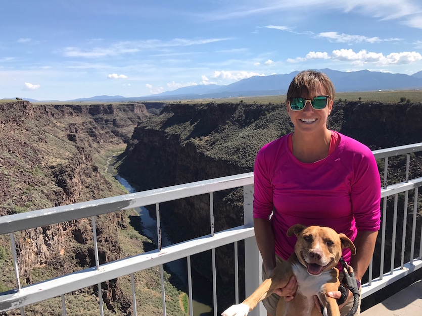 Photo of Vickie Martin and her dog, Maxi.