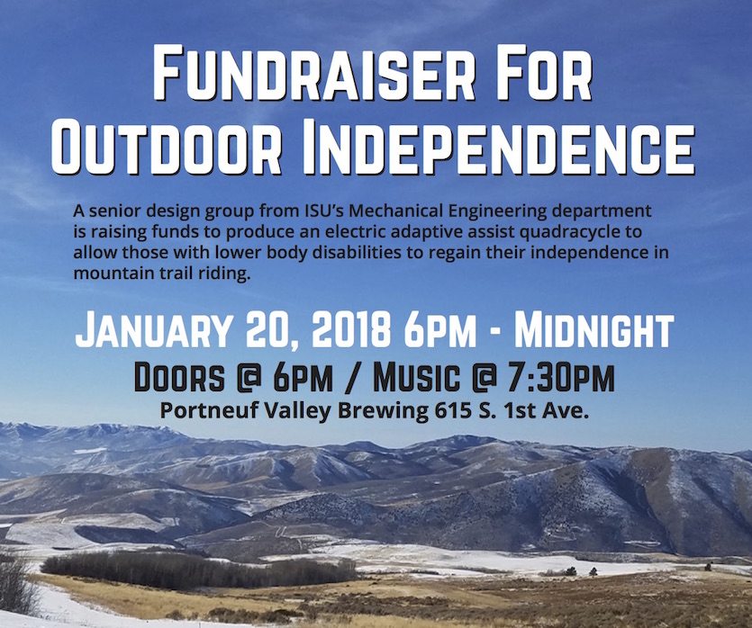Poster for outdoor independence fundraiser