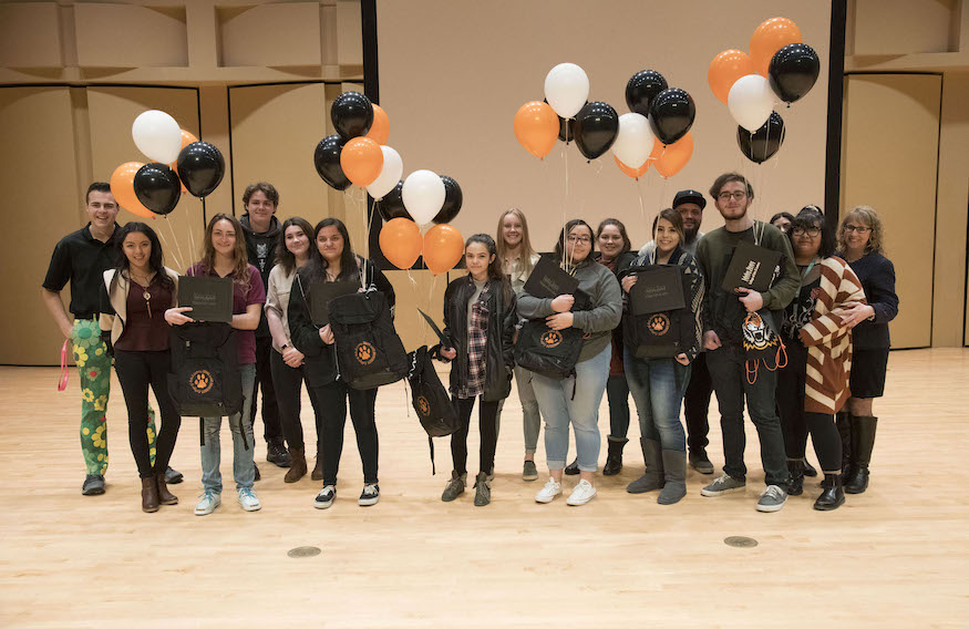 2019 Road Scholars recipients with former recipients.