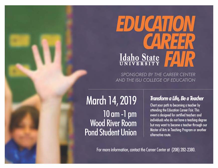 Education Career Fair poster