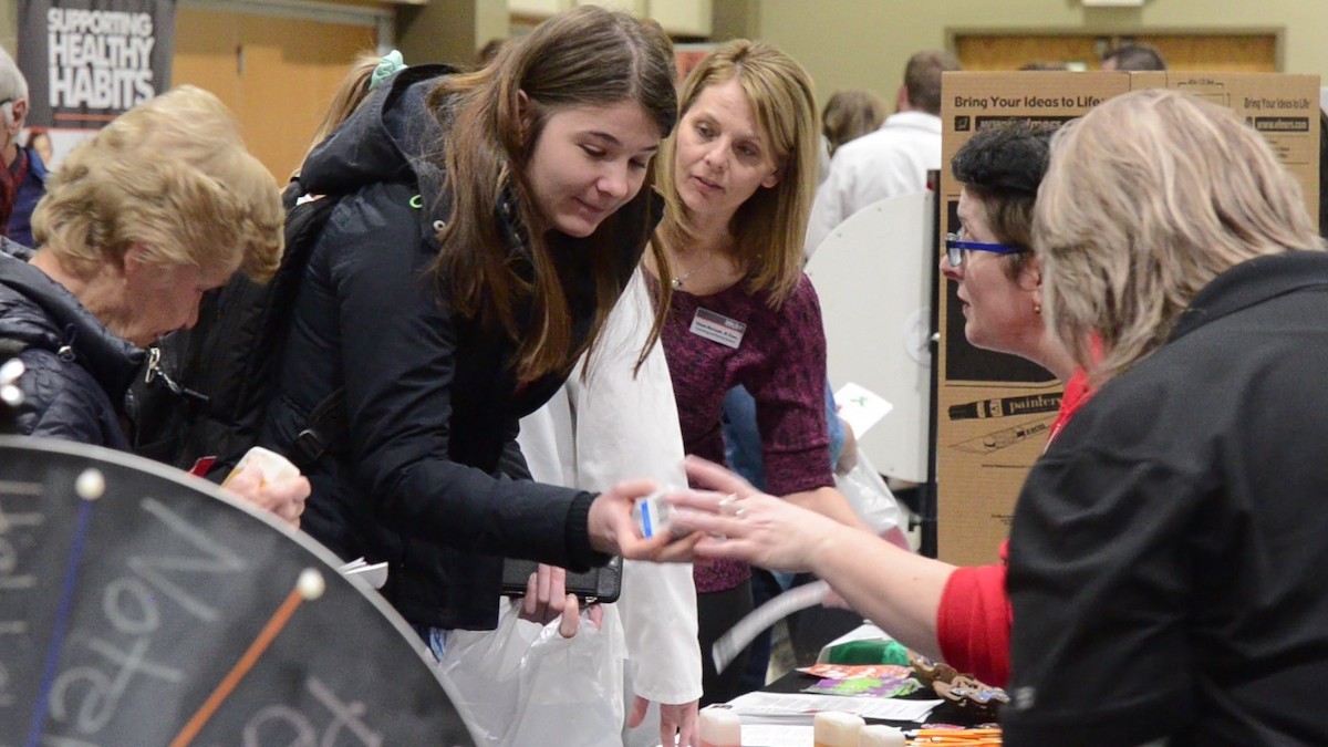 Scene from previous health fair.