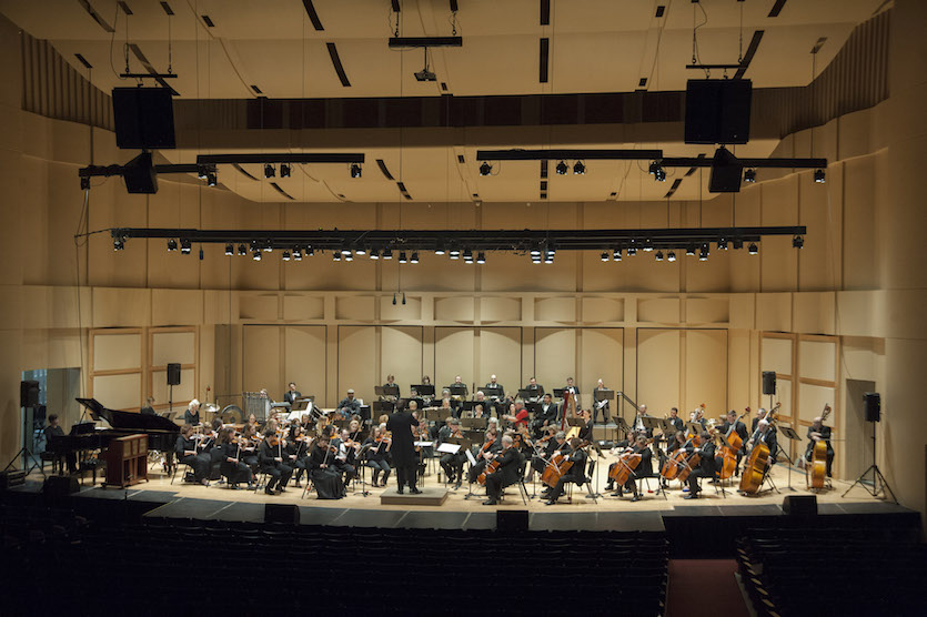 Photo of symphony on stage