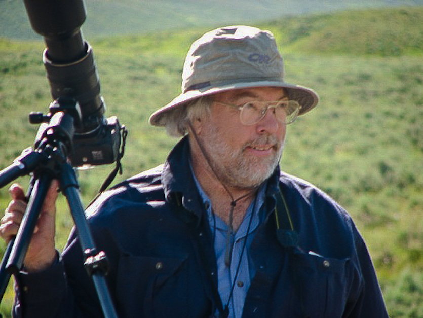 ISU Professor Chuck Peterson with camera