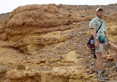 Leif Tapanila, with desert in background.