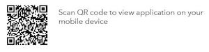 Image of the virtual tree tour app's QR code. 