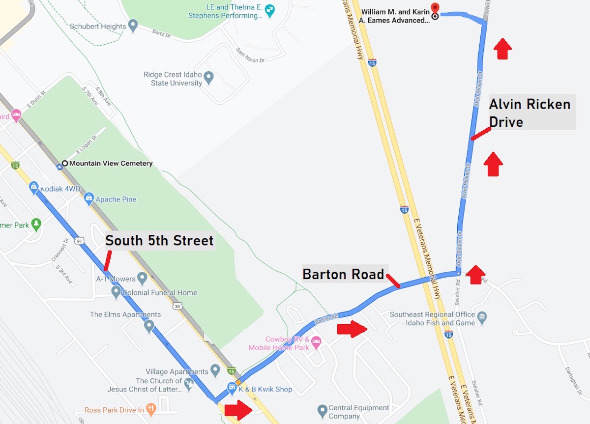 COT parade flow map