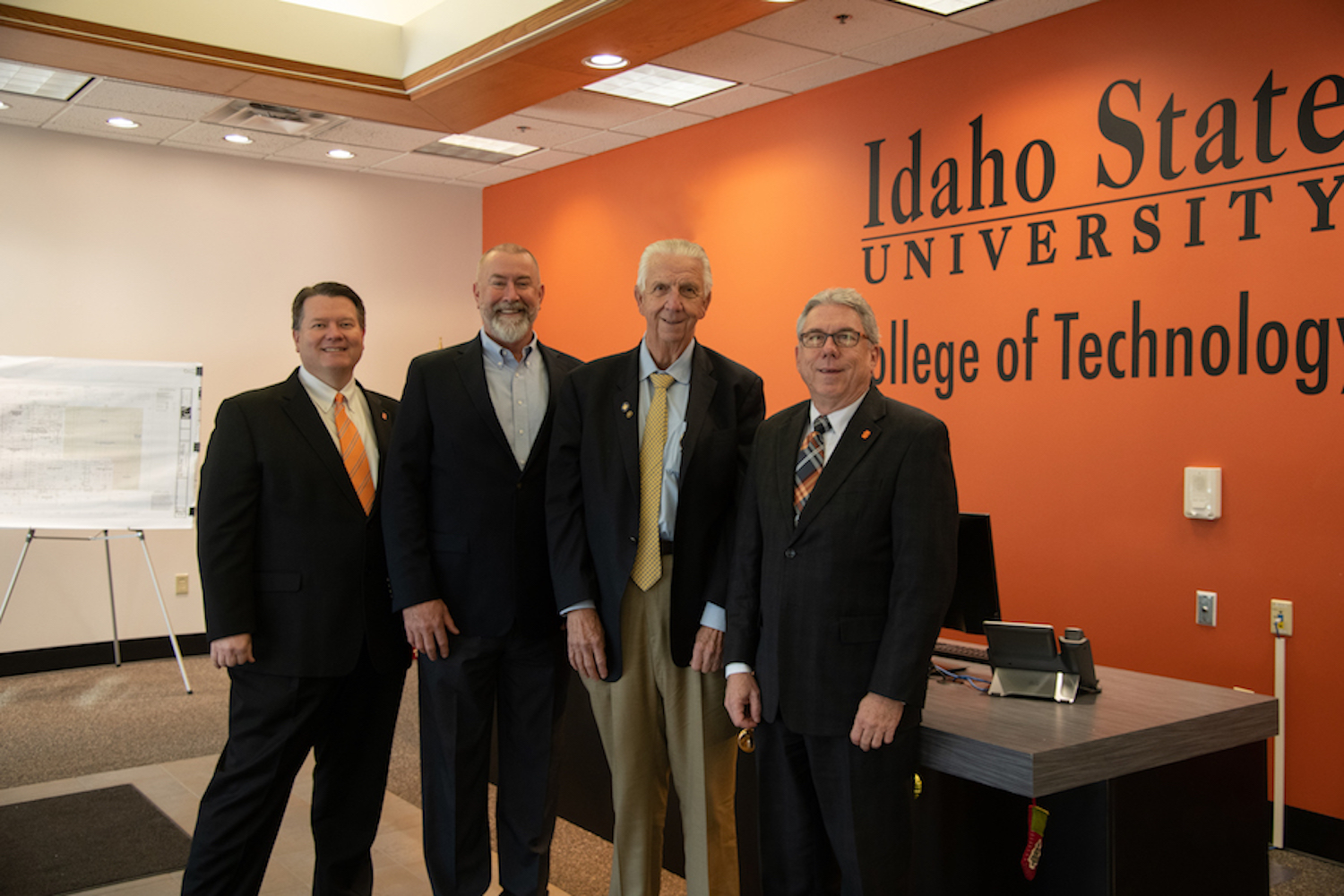 President Kevin Satterlee, Roger Quarles, Bill Eames and Scott Rasmussen