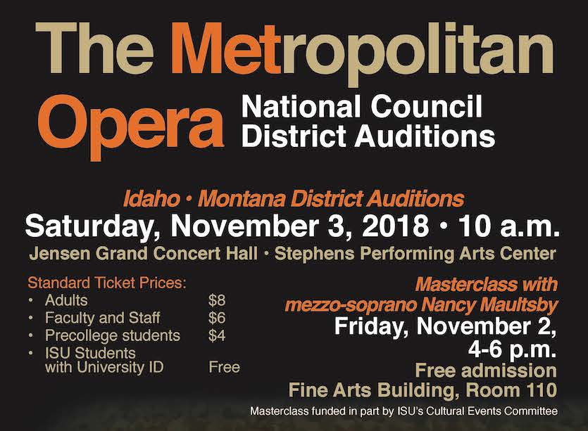 Met Audition poster