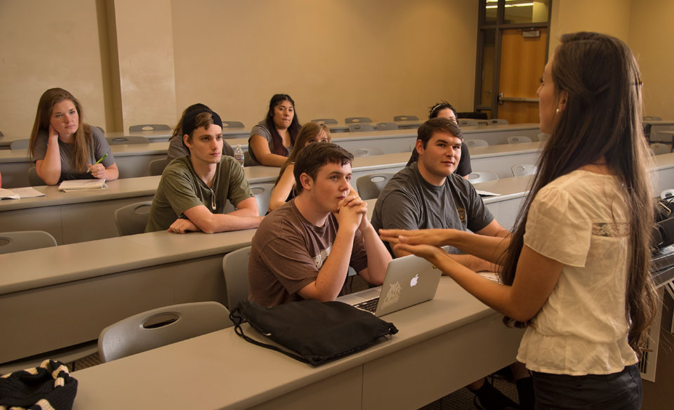 Students attending lecture