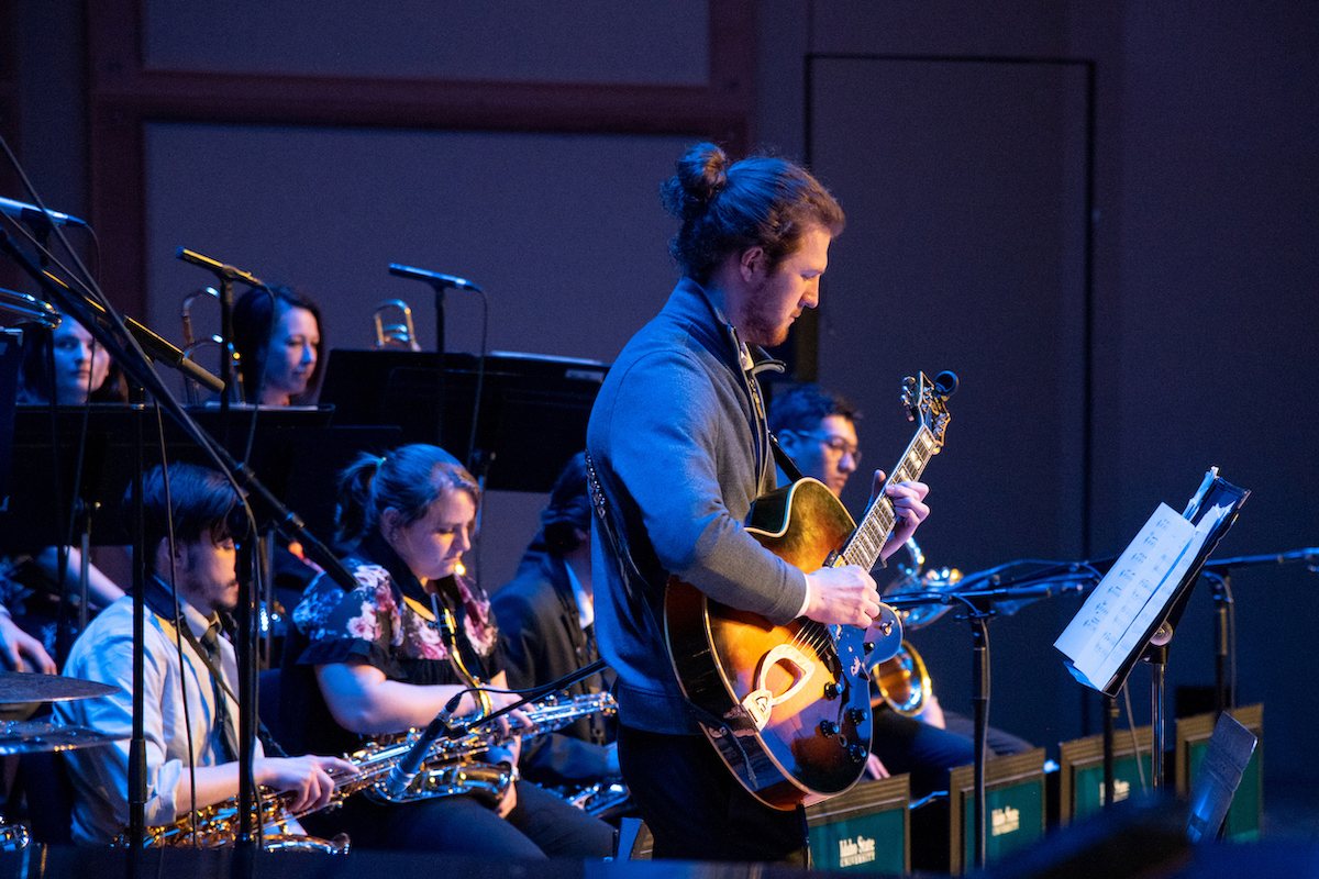 Jazz students playing