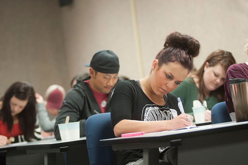 Students in class