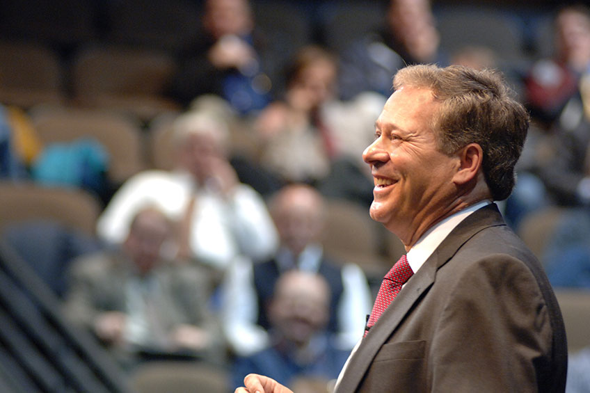 President Vailas at his inauguration