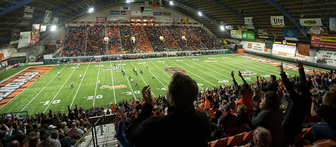 ISU Football game in the Holt Arena