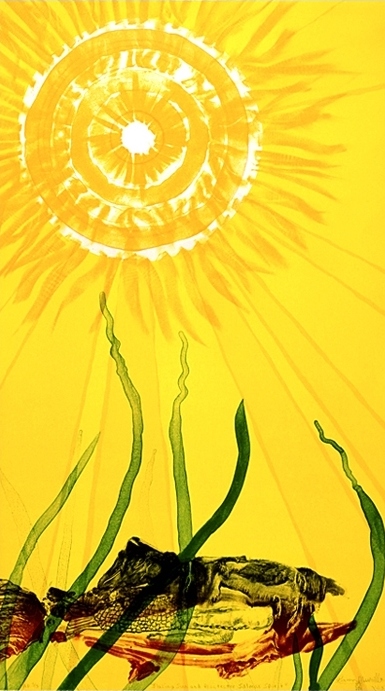 “Blazing Sun and Protector–Salmon Spirit”