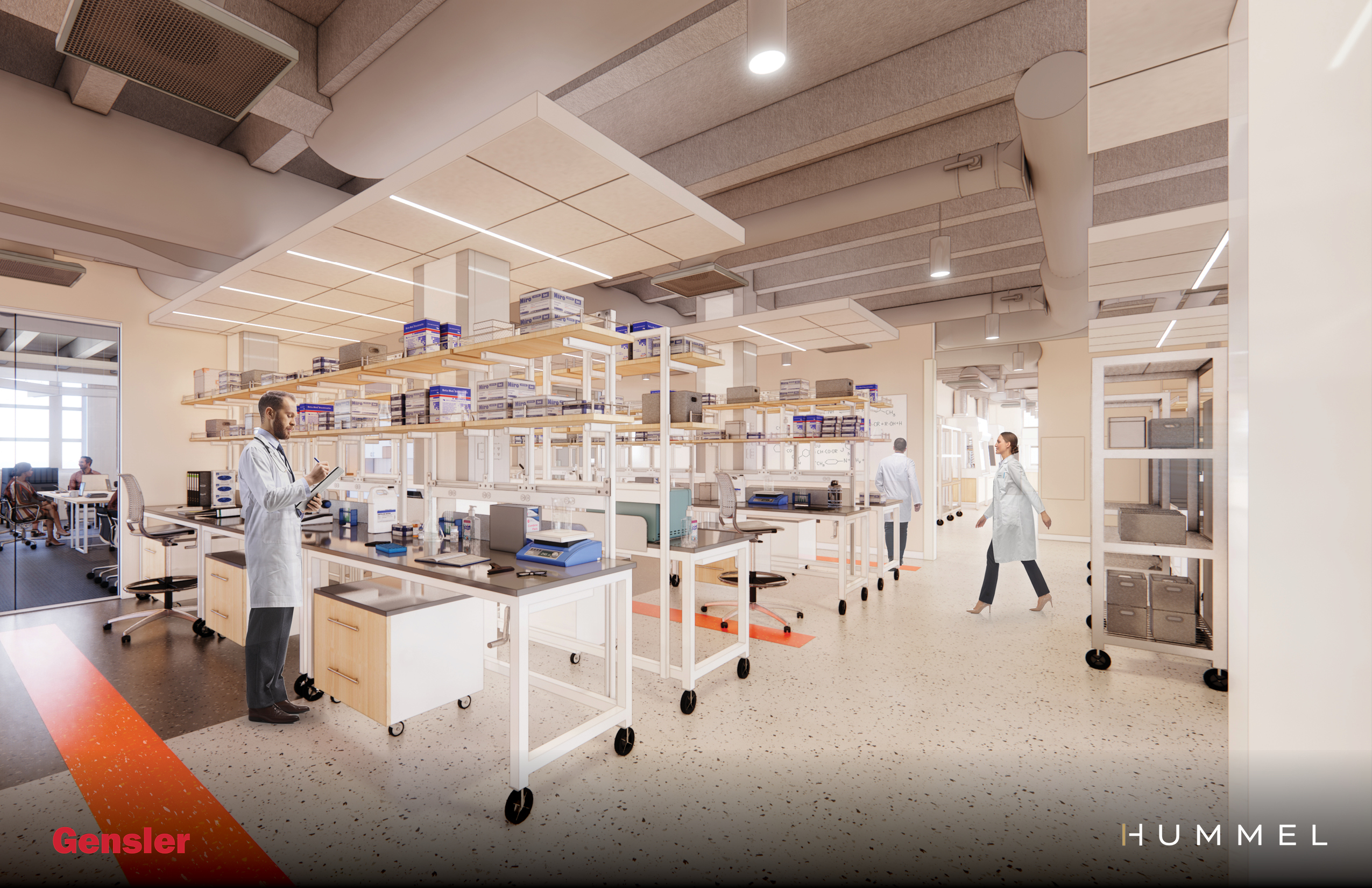 Rendering of enhanced teaching laboratory
