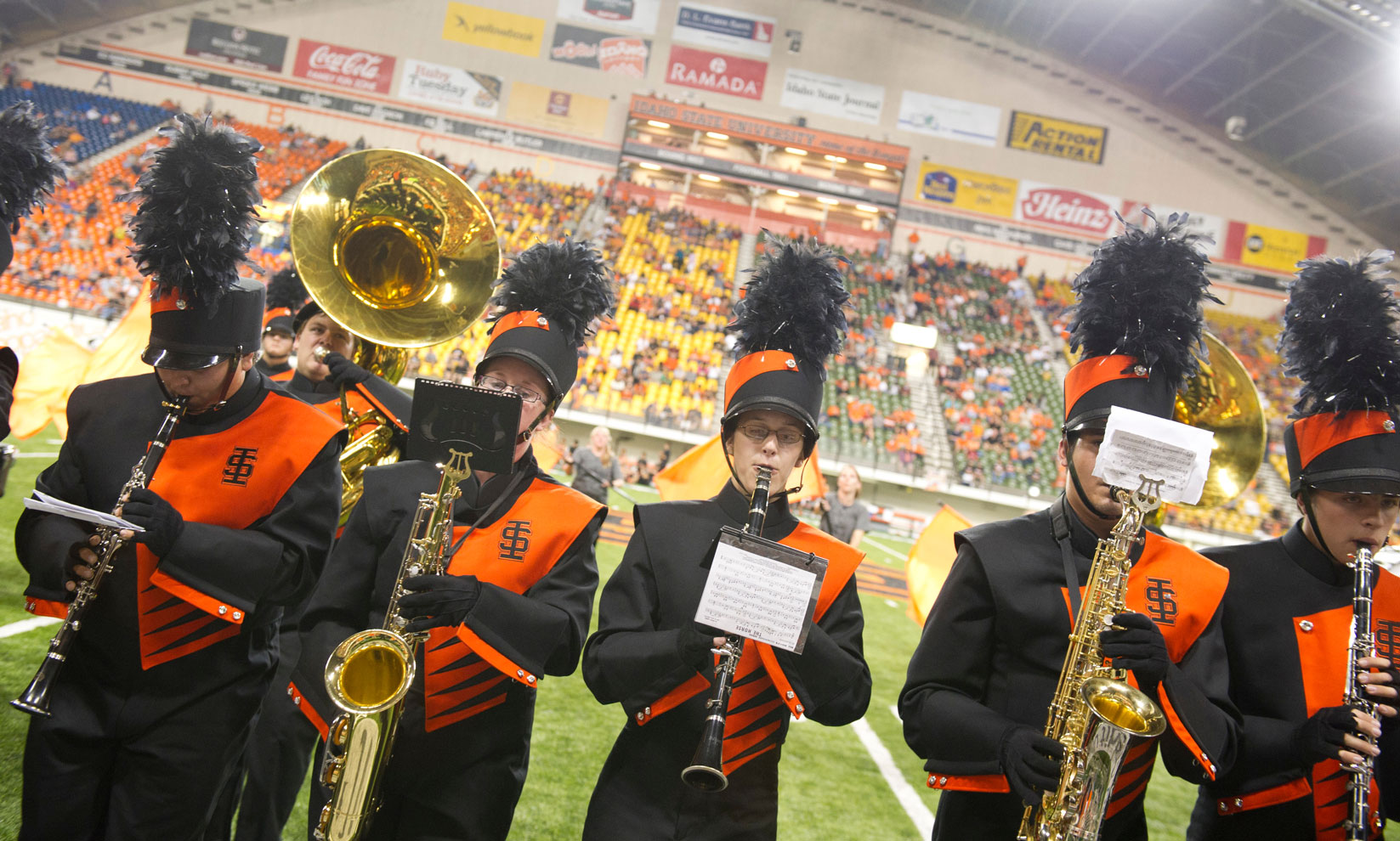 ISU's 2012 Marching Band at the Homecoming Game