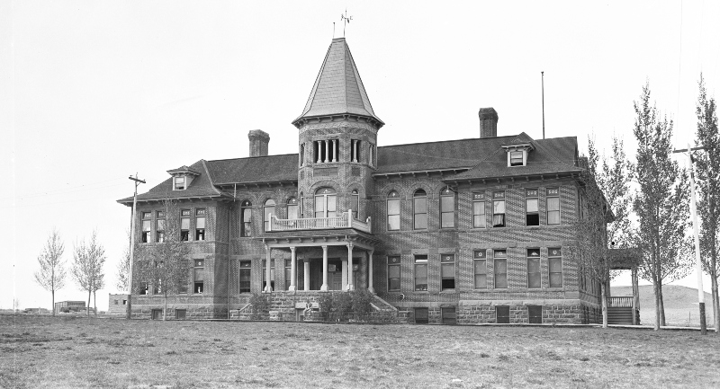 Swagner Hall, the administration building at Albion State Normal School