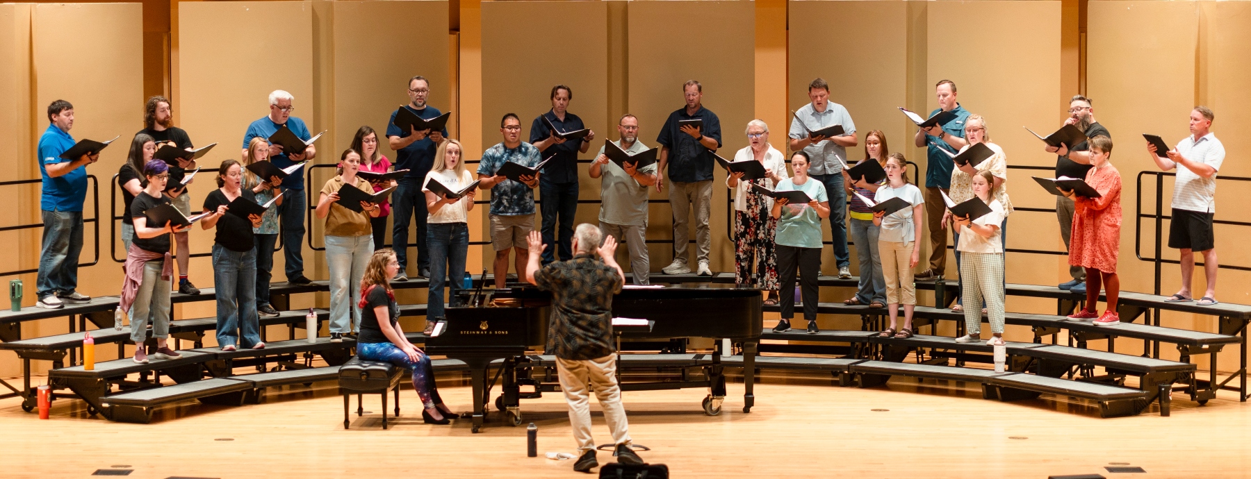 ISU Alumni choir during a rehearsal