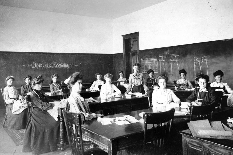 Part of the Technical School’s focus at the Academy of Idaho in the early 1900s was domestic sciences.