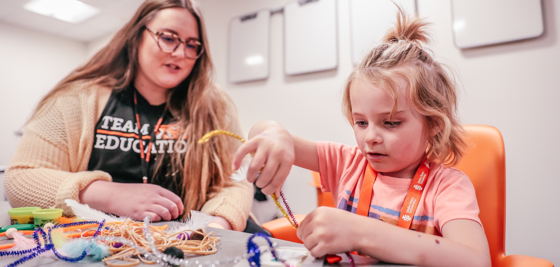 Students in ISU’s education programs provide hands-on interaction with elementary-aged students in schools across Southeastern Idaho