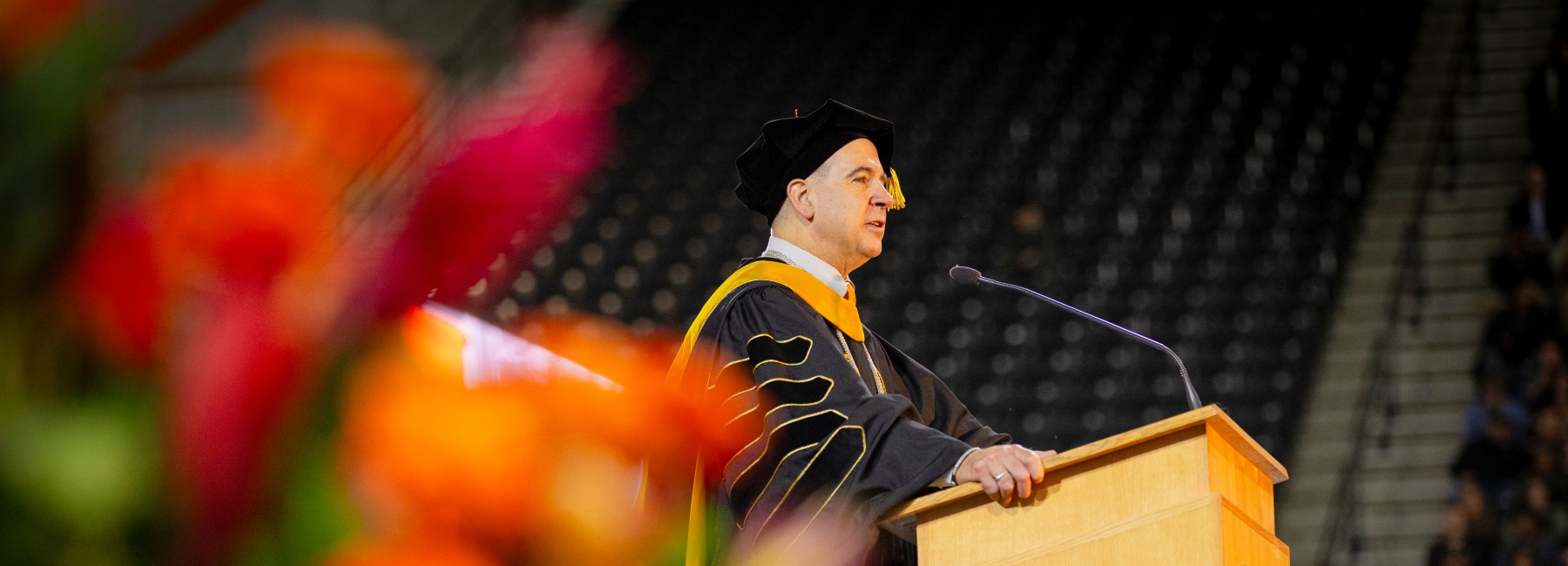 President Wagner at commencement