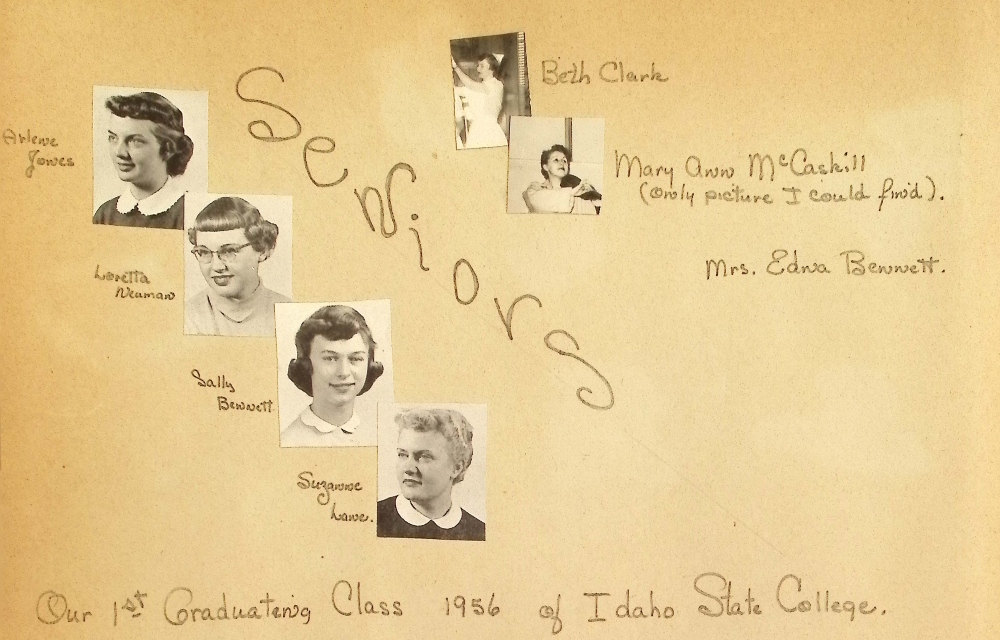 School of Nursing, the first graduating class in 1956. Idaho State College nursing students began using the newly renovated Medical Arts Building in 1961