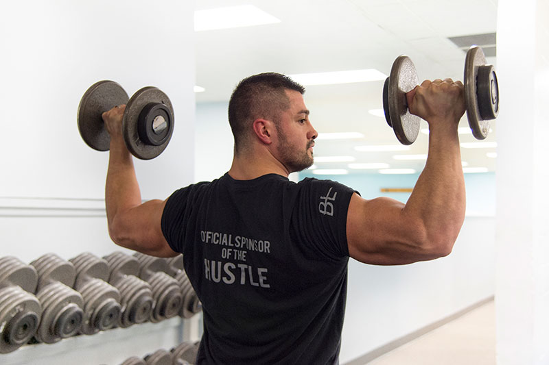 Bobby Serna working out