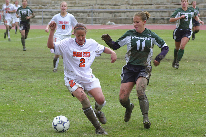 Soccer game at Davis Field